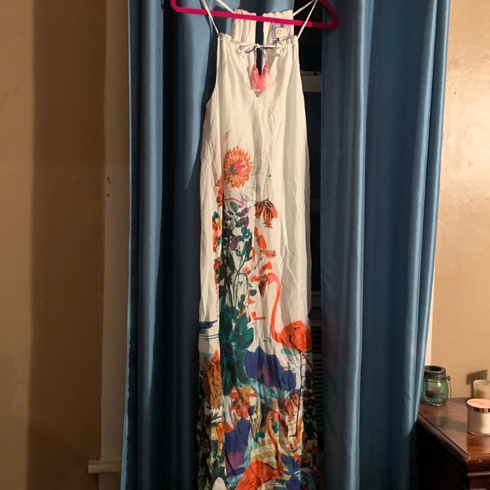 NWOT flamingo maxi dress